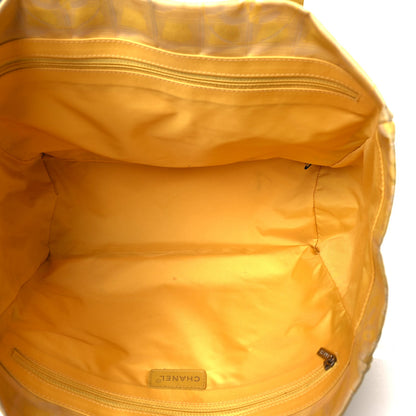Chanel Nylon Travel Large Tote  Yellow 4 of 9