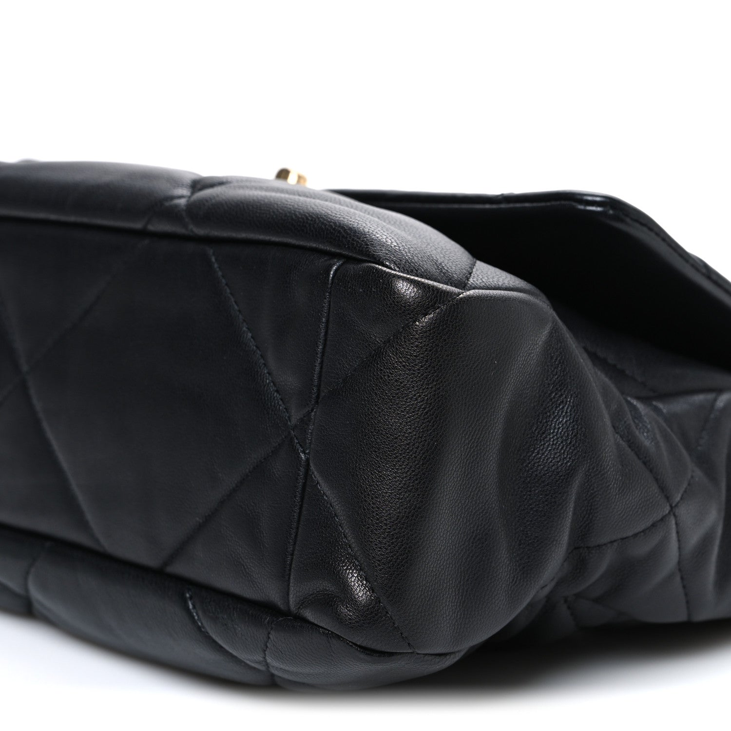 Chanel Goatskin Quilted Large Chanel 19 Flap Black 10 of 10