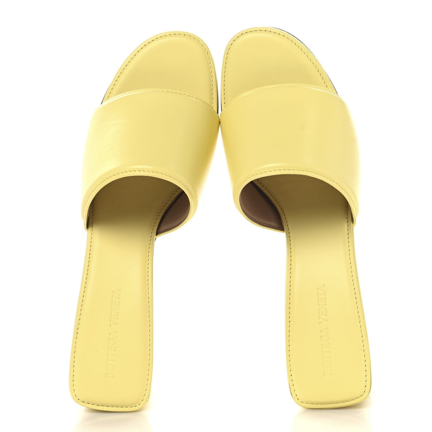 Vienna Calfskin The Band Mule Sandals 38.5 Lemonade