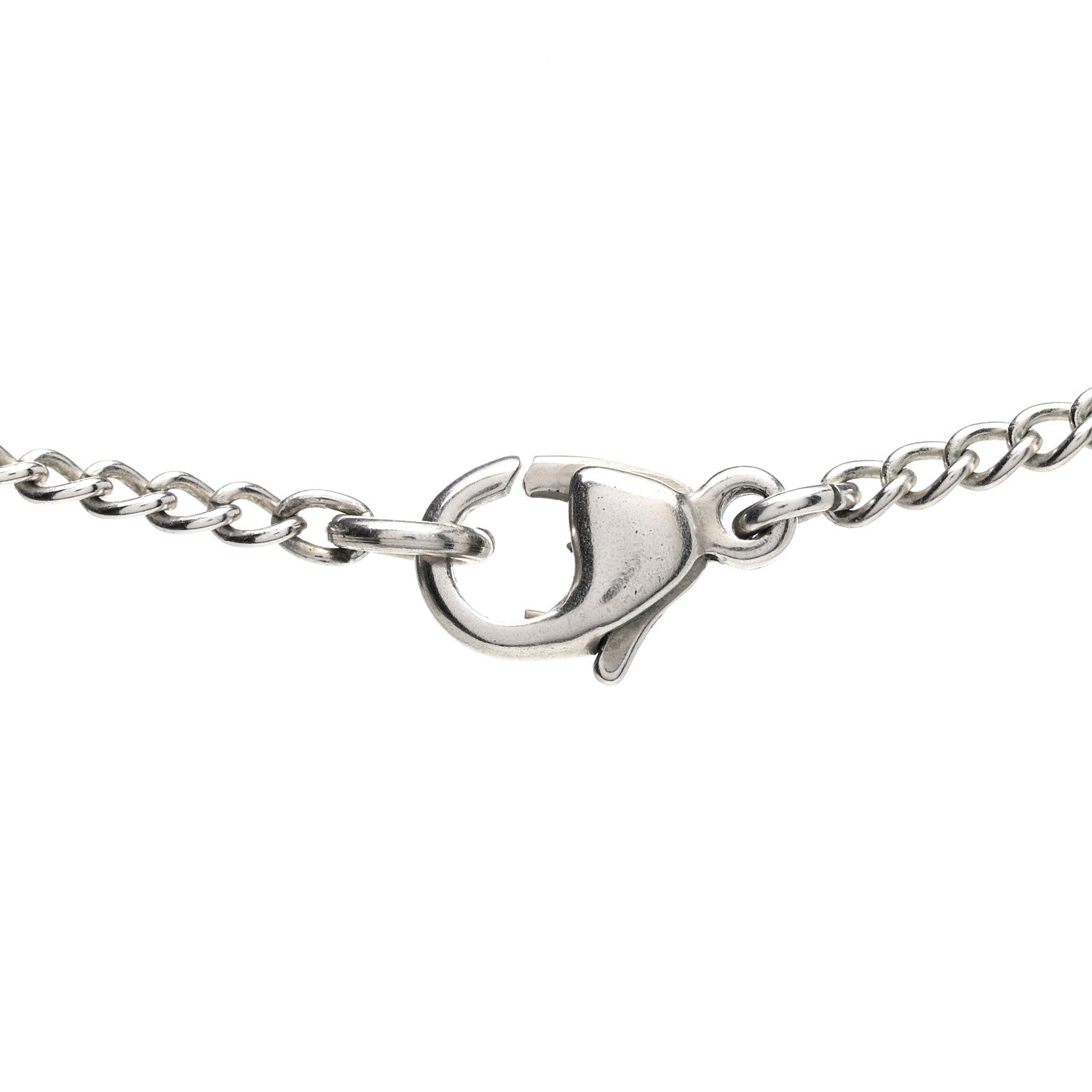 Chanel Enamel CC Pendant Necklace Pink Silver 6 of 7