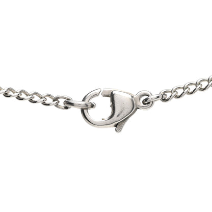 Chanel Enamel CC Pendant Necklace Pink Silver 6 of 7