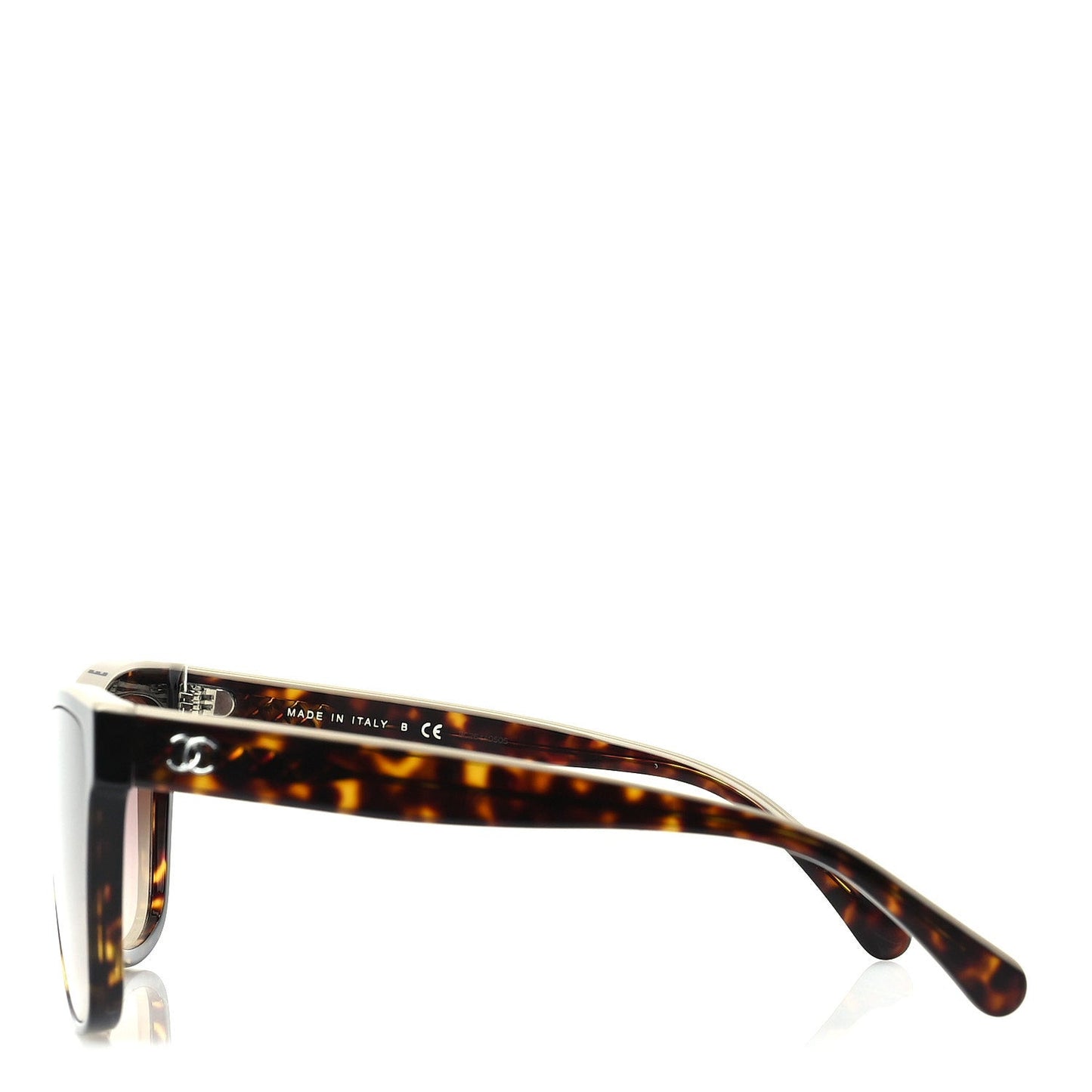 Acetate Logo Shield Sunglasses 5418  Tortoise