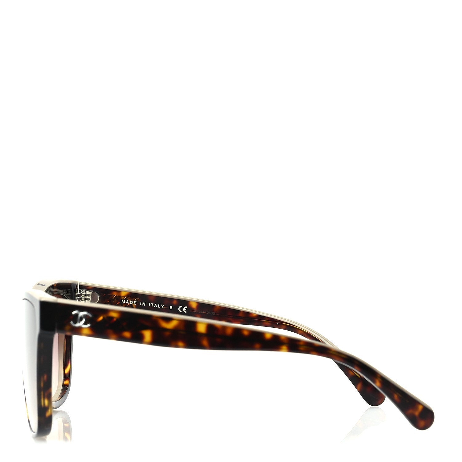 Chanel Acetate Logo Shield Sunglasses 5418  Tortoise 4 of 7