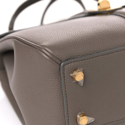 Celine Grained Calfskin Small 16 Top Handle Bag Pebble 10 of 14