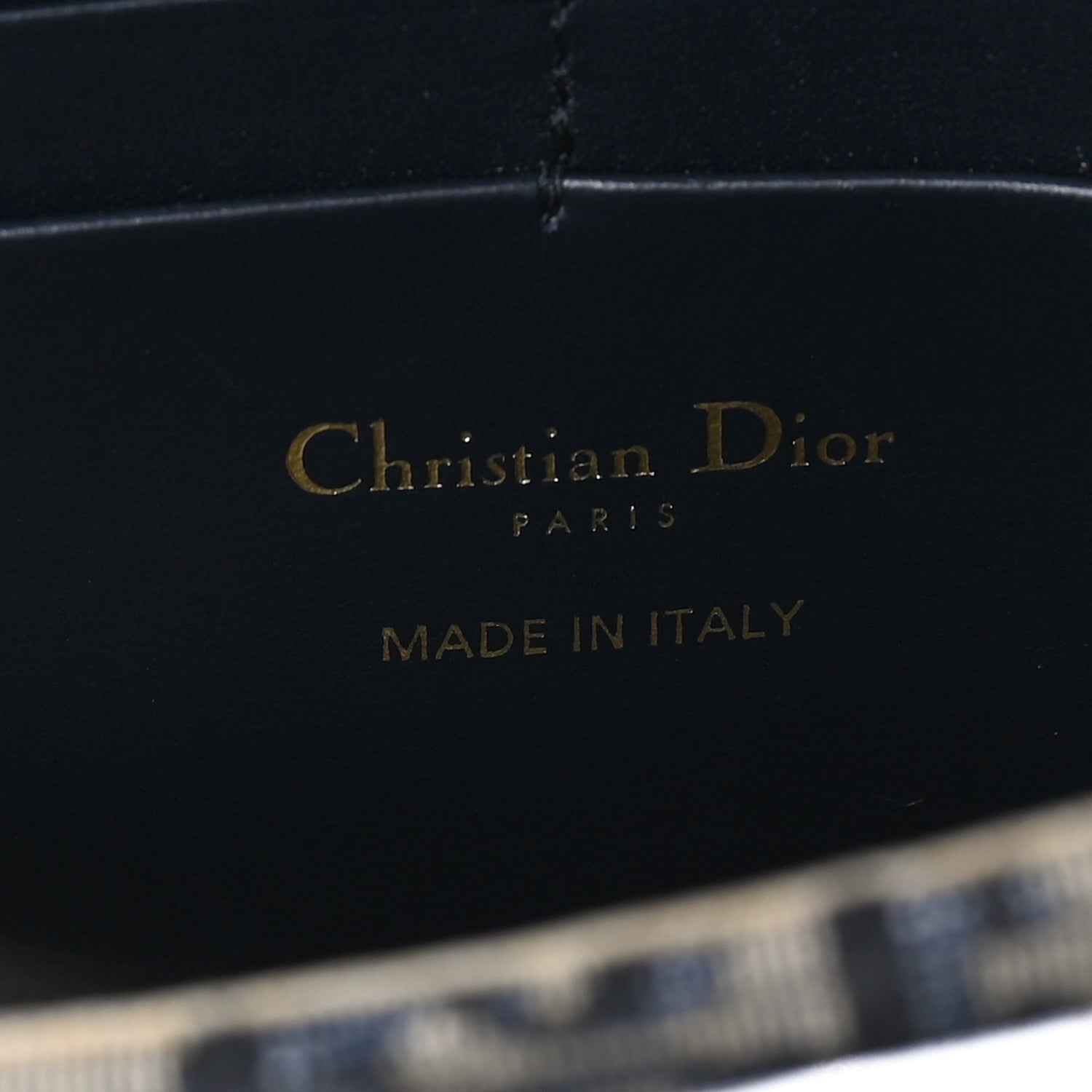 Christian Dior Oblique Saddle Chain Pouch  Blue 5 of 7