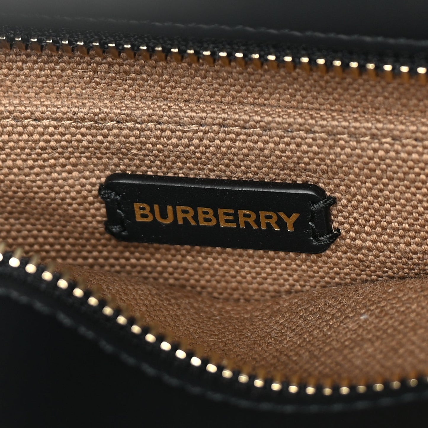 Canvas Smooth Calfskin Tote  Black Camel