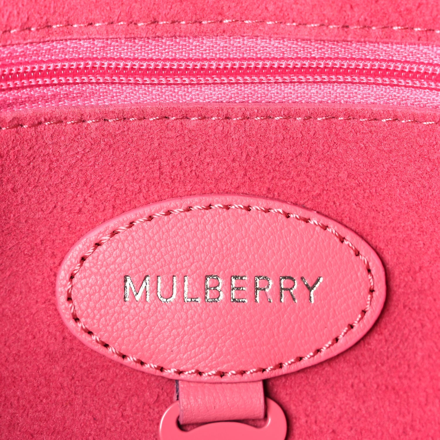 Mulberry Classic Grain Medium Lily Flap Geranium Pink Geranium Pink 5 of 8