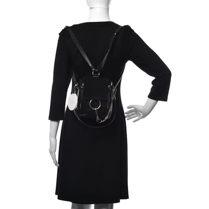 Chloe Suede Calfskin Mini Faye Backpack Black 2 of 10