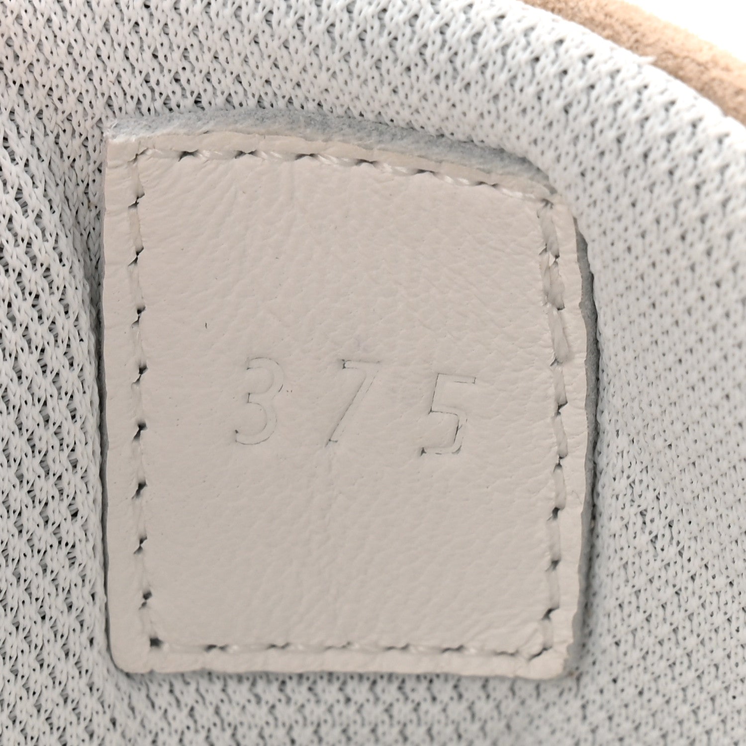 Hermes Textured Mesh Suede Goatskin Bouncing Sneakers 37.5 Beige Camel 9 of 9