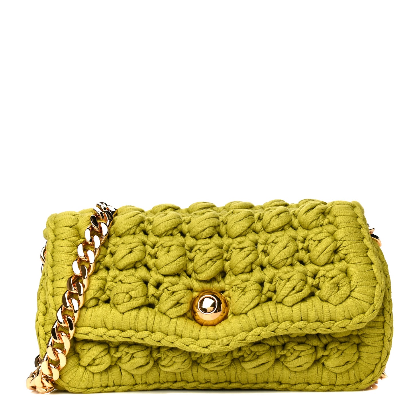 Jersey Crochet Shoulder Bag Kiwi