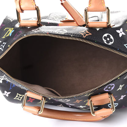 Louis Vuitton Monogram Multicolor Speedy 30 Black 4 of 5