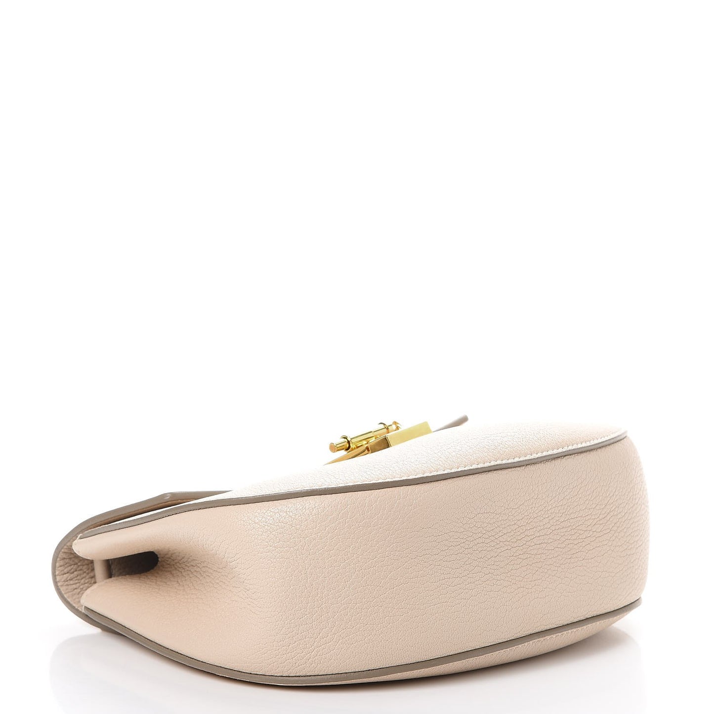 Grained Lambskin Drew Shoulder Bag Abstract White