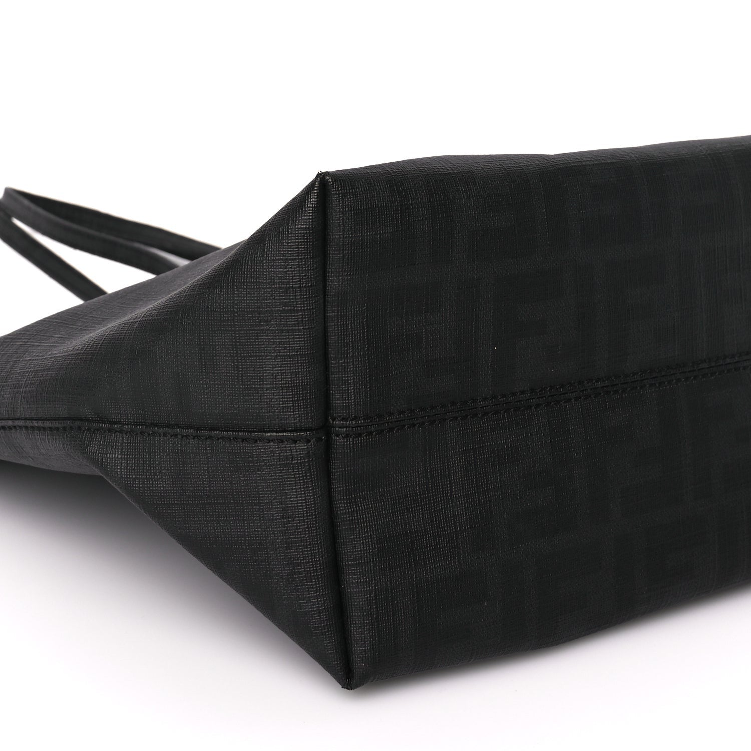 Fendi Zucca Spalmati Small Roll Tote Black 7 of 8