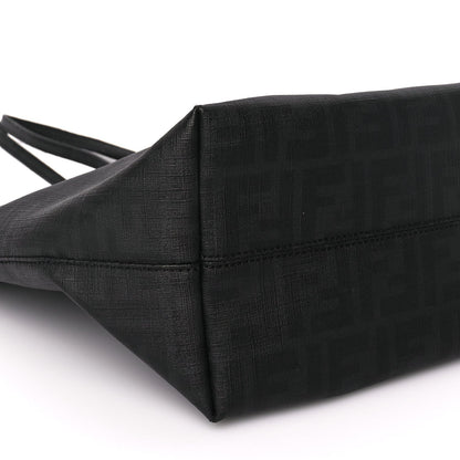 Fendi Zucca Spalmati Small Roll Tote Black 7 of 8