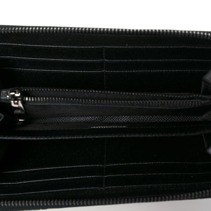 Dolce & Gabbana Dauphine Leopard Zip Around Wallet Black 5 of 8