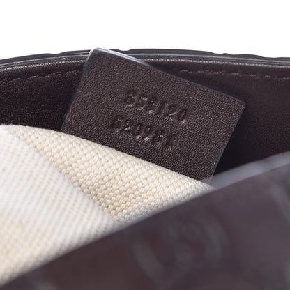 Gucci Guccissima Medium Bree Foldover Tote Chocolate 8 of 8