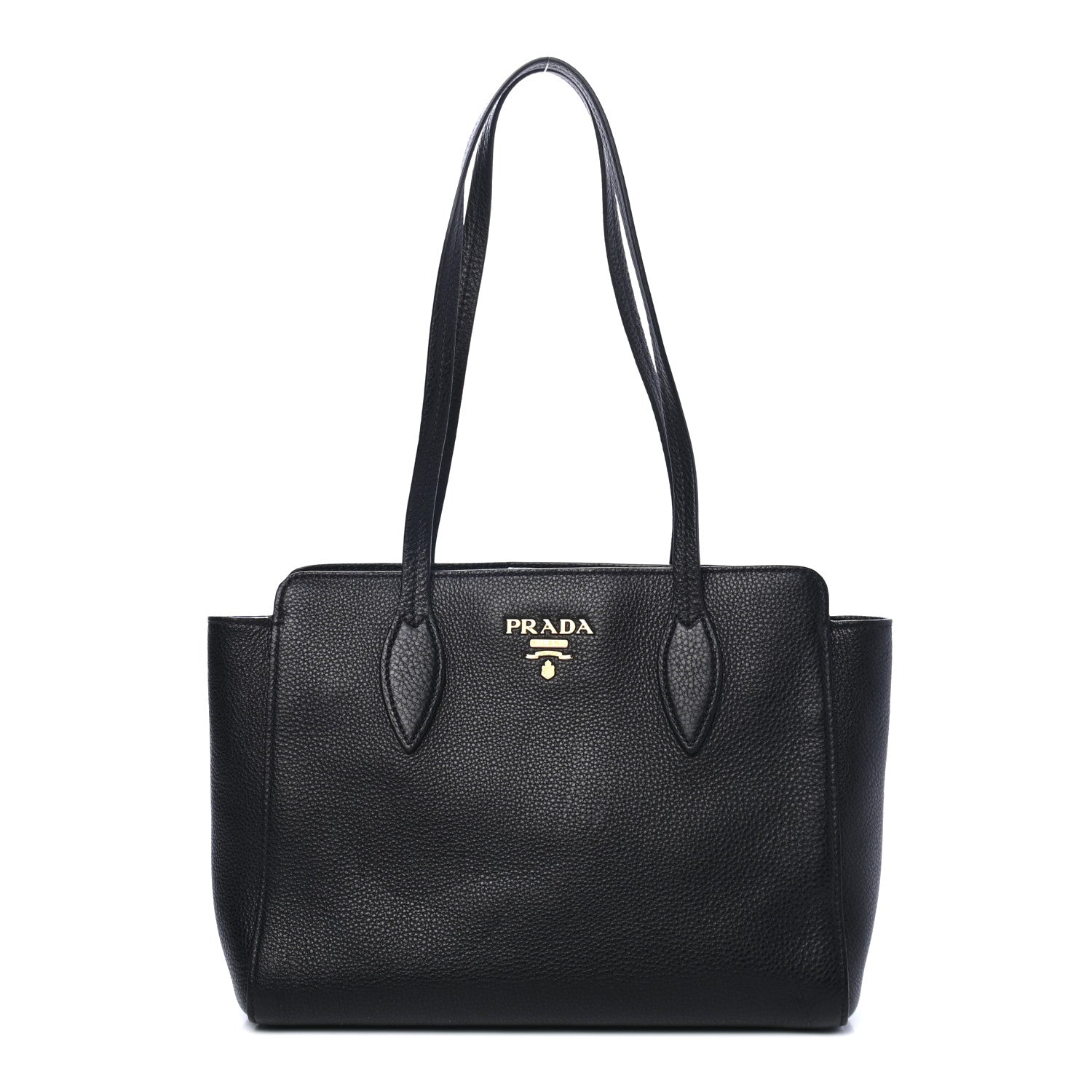 Prada Vitello Phenix Tote Black 1 of 4