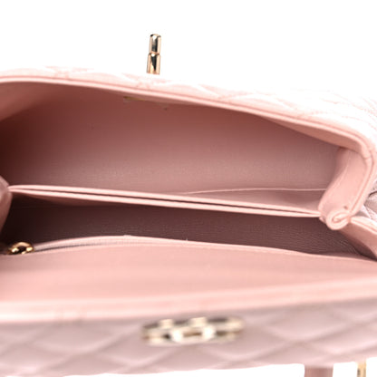 Chanel Caviar Quilted Mini Coco Handle Flap Pink 5 of 10