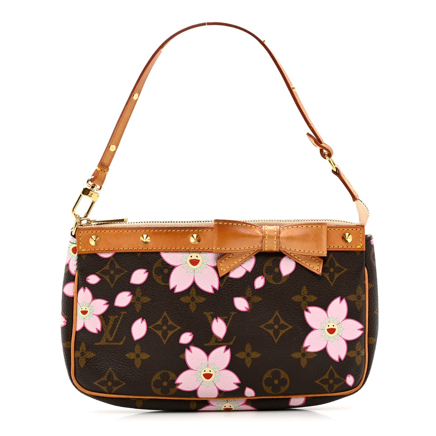 Louis Vuitton Monogram Cherry Blossom Pochette Accessories Brown 1 of 7