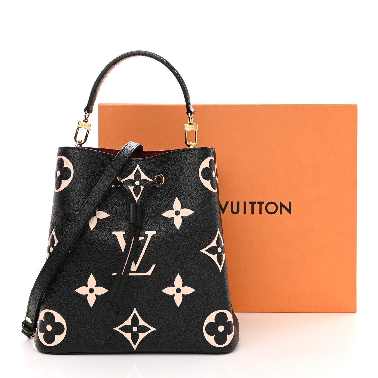 Louis Vuitton Empreinte Monogram Giant Neonoe MM Black Beige 13 of 13