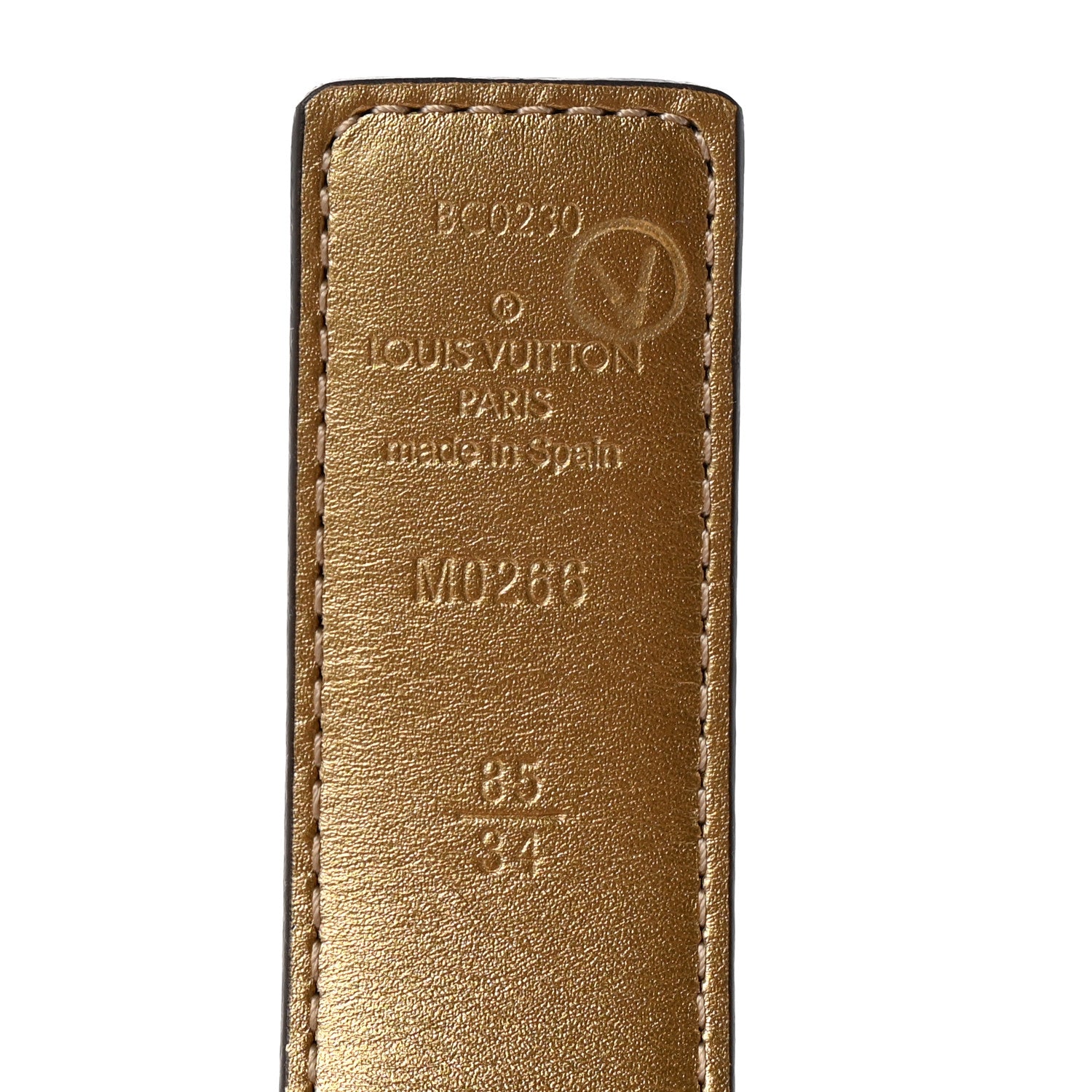 Louis Vuitton X LOL Monogram Belt 85 34 Gold Silver 3 of 5