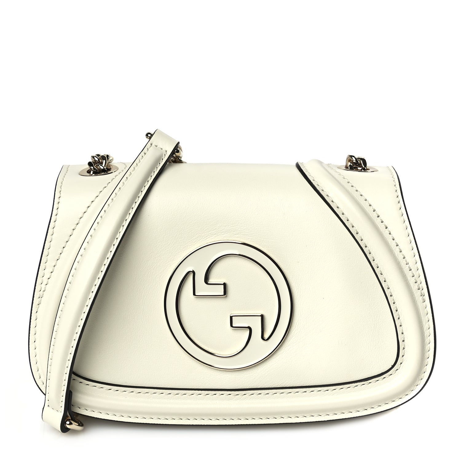 Gucci Calfskin Blondie Small Shoulder Bag Mystic White 1 of 8