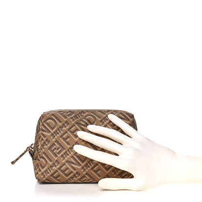 Fendi X SKIMS Nylon Small Trapezoid Beauty Pouch Sand 2 of 10