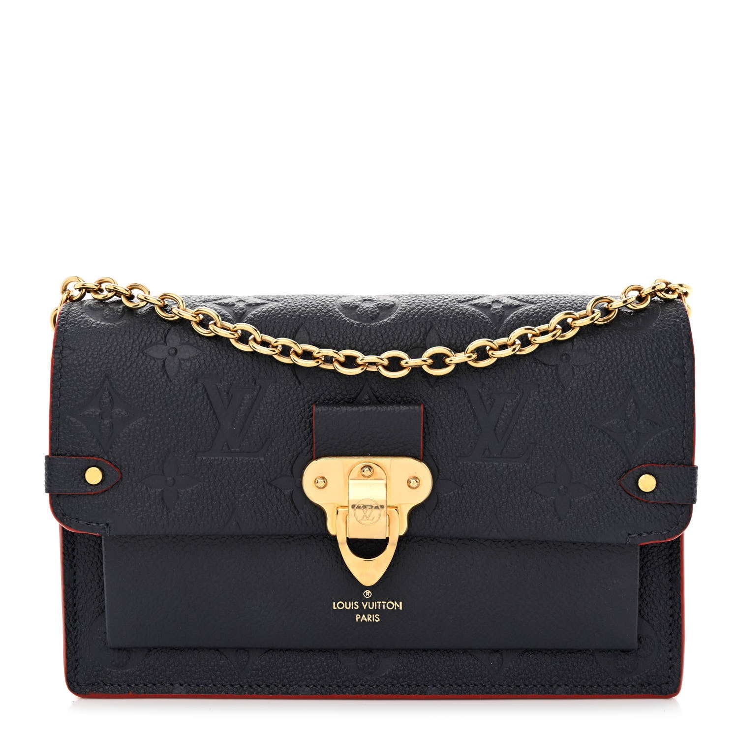 Louis Vuitton Empreinte Vavin Chain Wallet Marine Rouge 1 of 10