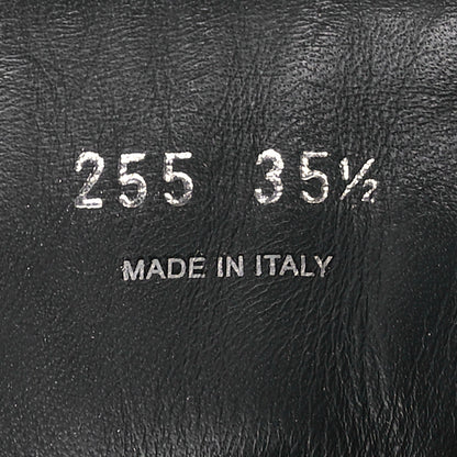 Prada Spazzolato Rois Re-Nylon Metal Triangle Logo Monolith Pouch Pocket 55mm Boots 35.5 Black 7 of 7