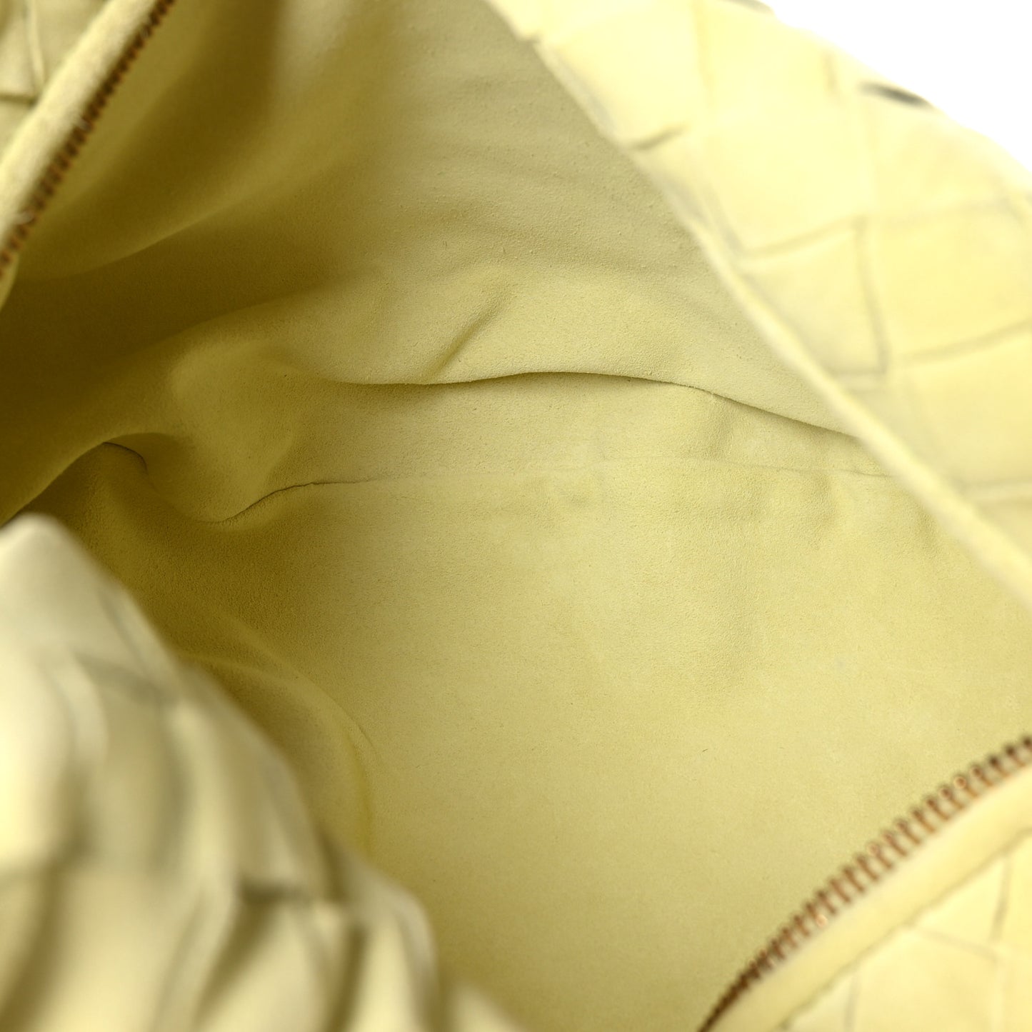 Suede Calfskin Intrecciato Teen Jodie Hobo Lemon Wash