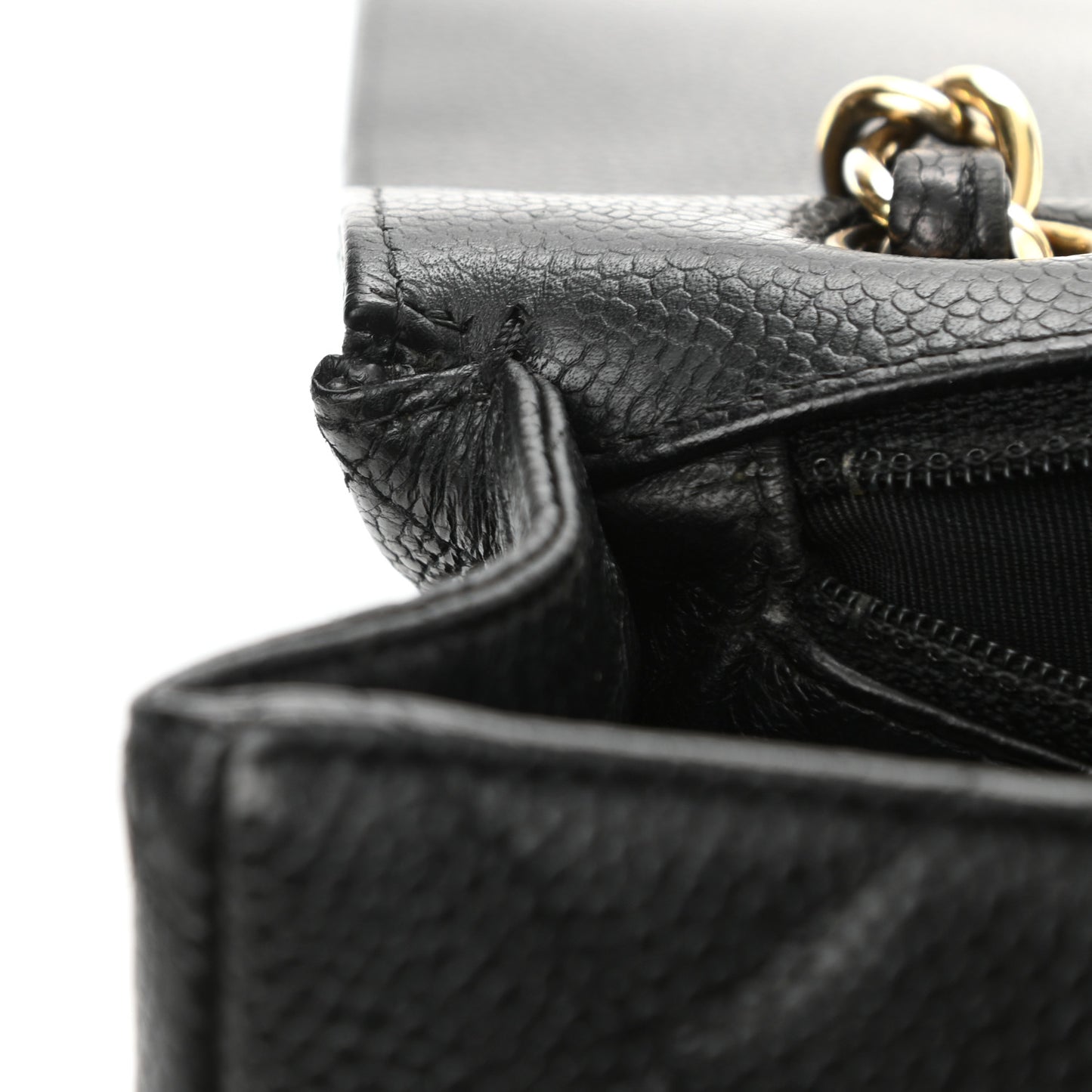 Caviar Quilted Maxi Single Flap Black