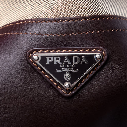 Prada Jacquard Logo Tote Corda Bruciato 11 of 11