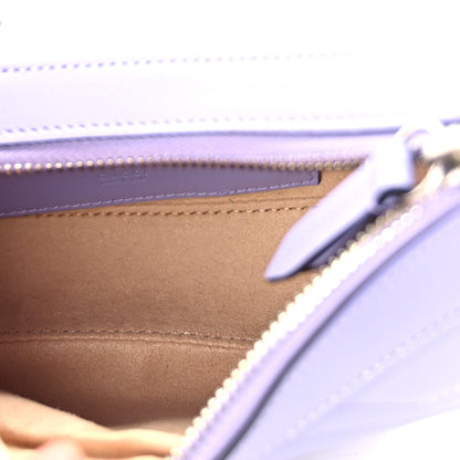 Gucci Calfskin Matelasse Mini GG Marmont Half Moon Hobo  Lapis 4 of 8