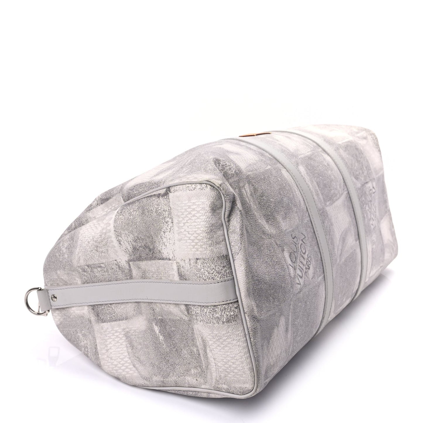 Damier Salt Keepall Bandouliere 50 Stone Grey