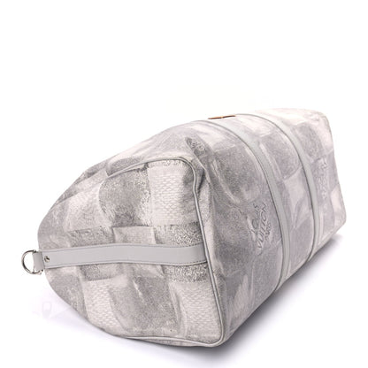 Louis Vuitton Damier Salt Keepall Bandouliere 50 Stone Grey 7 of 7
