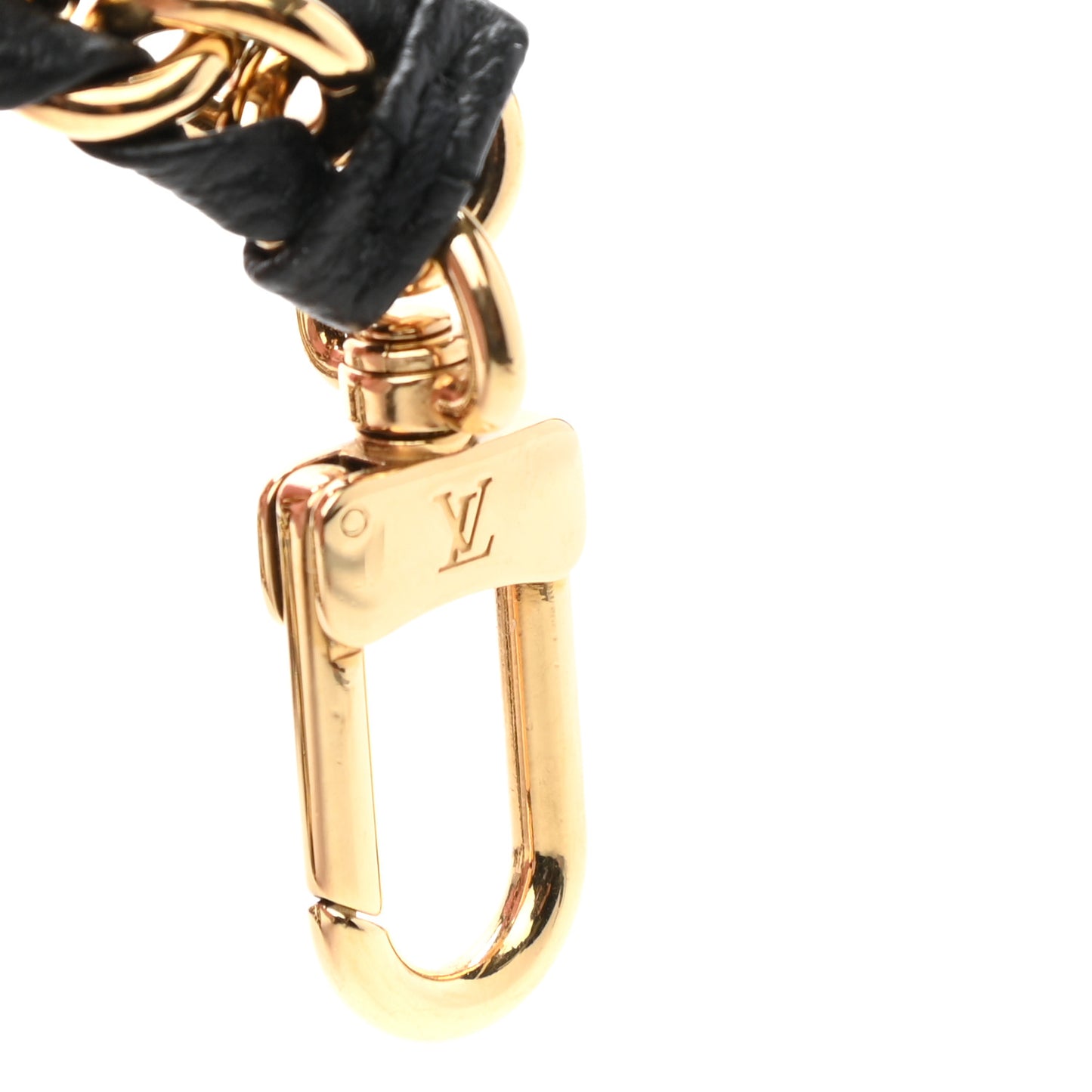 Calfskin Multi Pochette Chain Shoulder Strap Black Gold