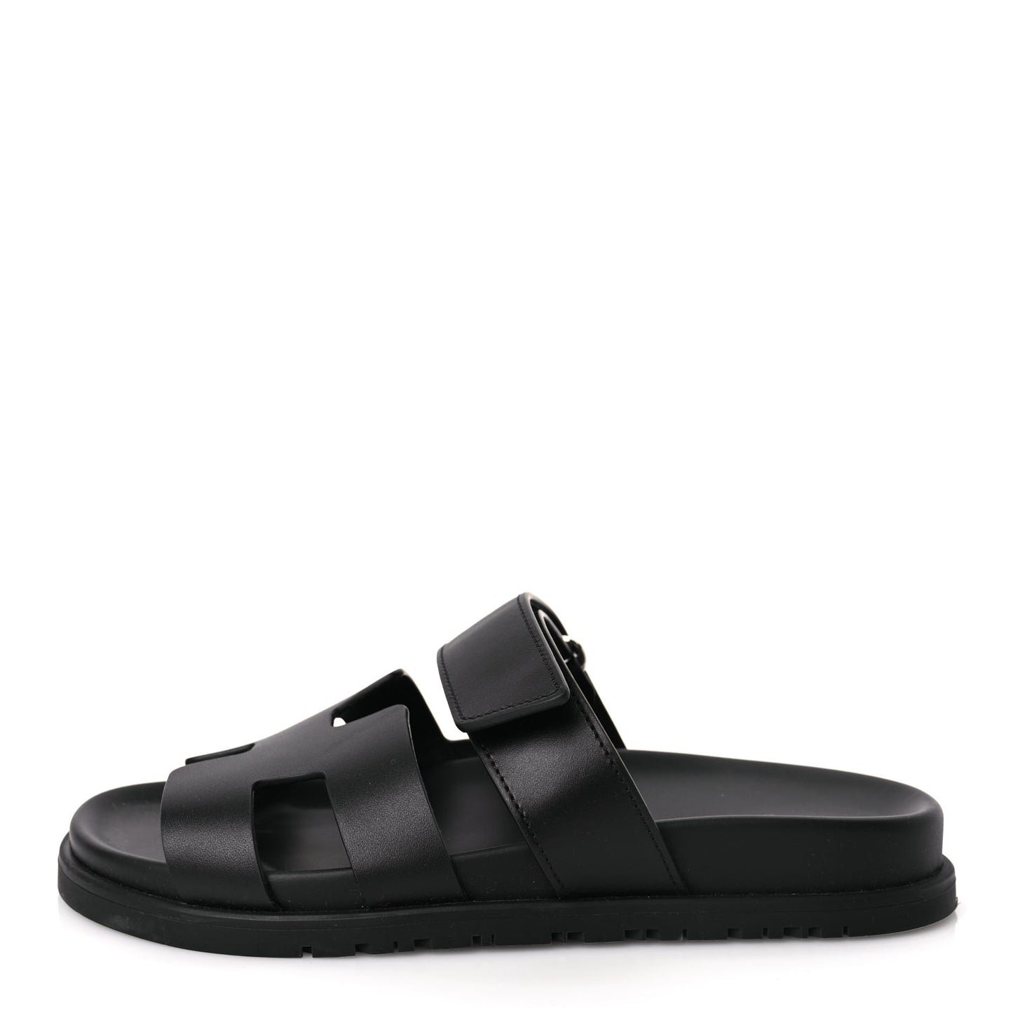 Calfskin Womens Chypre Sandals 36.5 Black