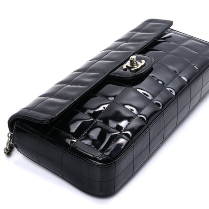 Chanel Patent Quilted East West Chocolate Bar Flap Black 8 of 8