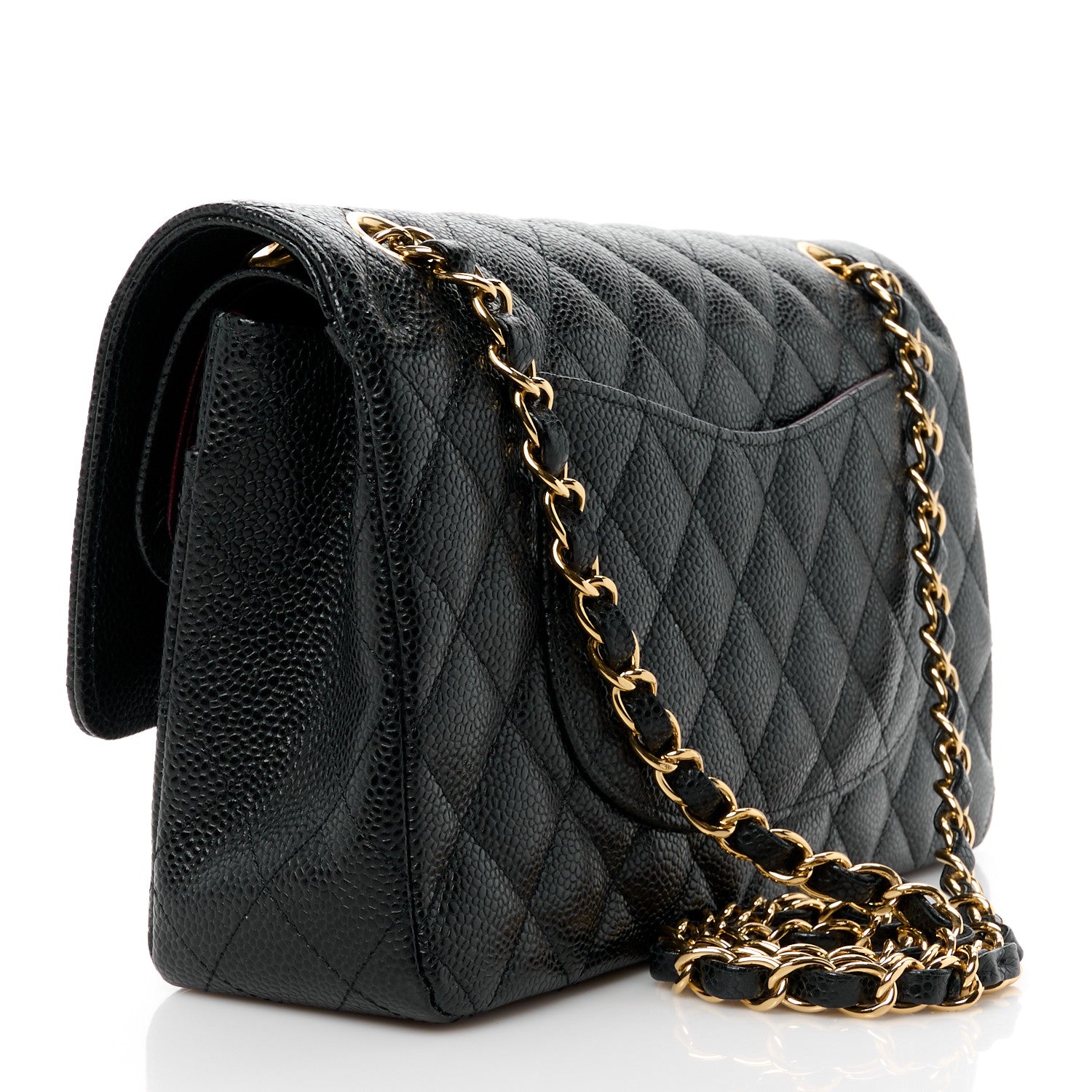 Chanel Caviar Quilted Medium Double Flap Black 3 of 11