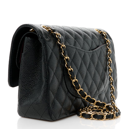 Chanel Caviar Quilted Medium Double Flap Black 3 of 11