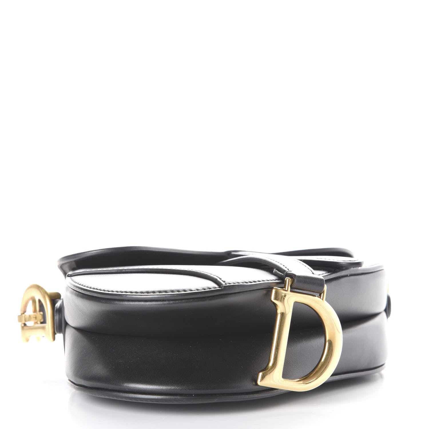 Christian Dior Calfskin Mini Saddle Bag Black 4 of 8