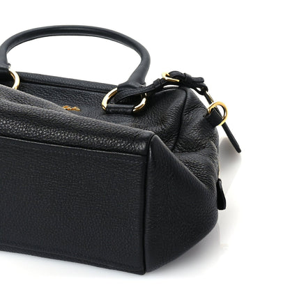 Prada Vitello Phenix Bauletto  Black 8 of 8