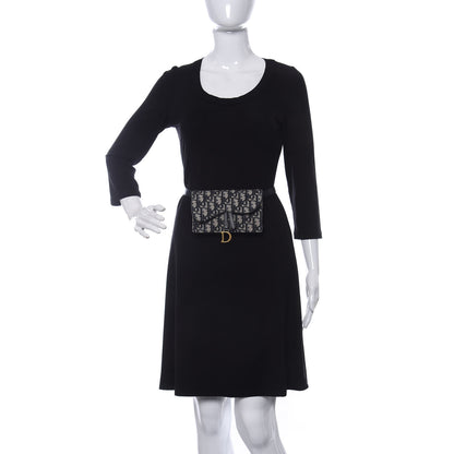 Christian Dior Oblique Saddle Belt Bag Blue 2 of 11