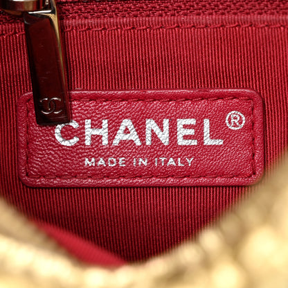 Chanel Metallic Aged Calfskin Quilted Small Gabrielle Hobo Gold 6 of 15