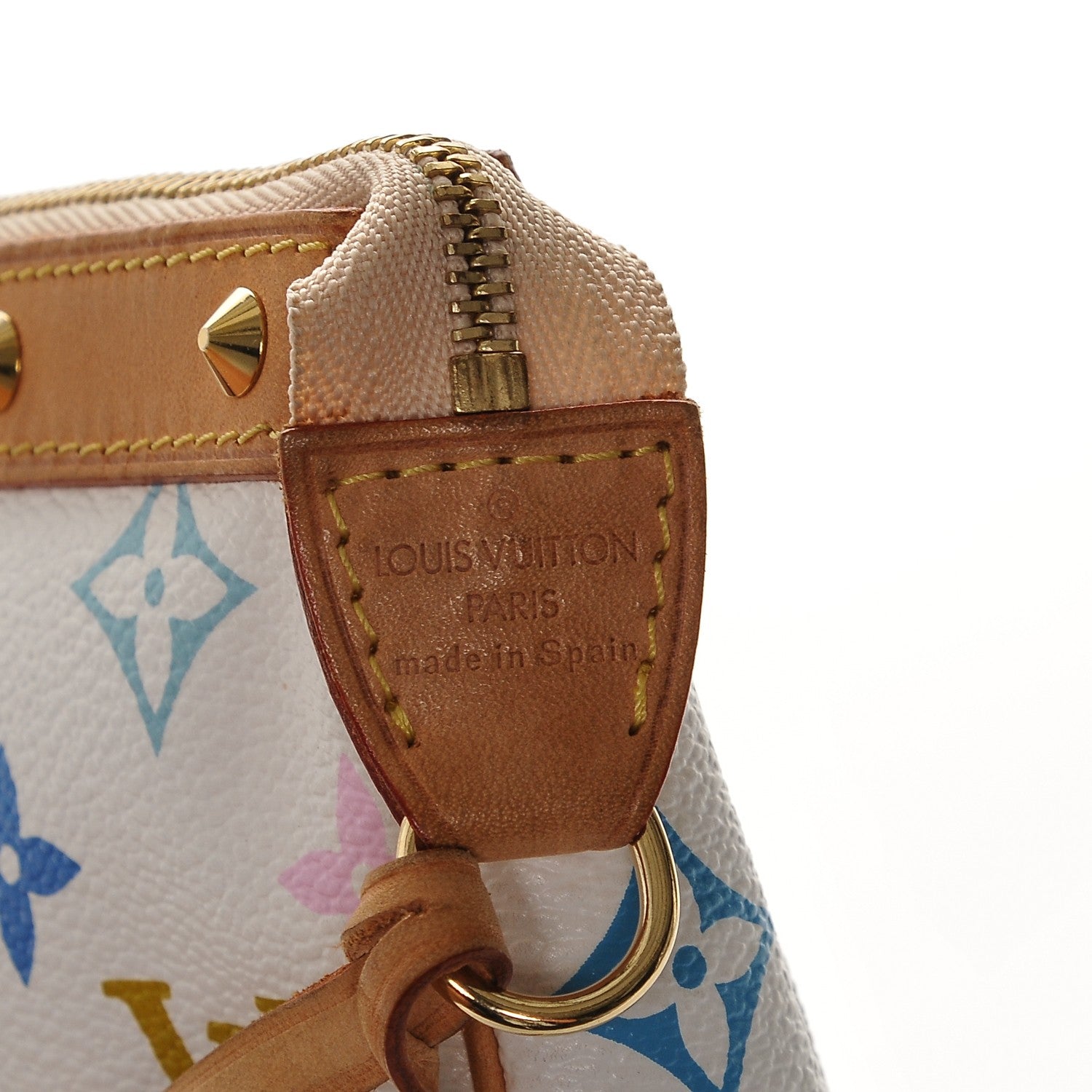Louis Vuitton Monogram Multicolor Pochette Accessories White 5 of 6