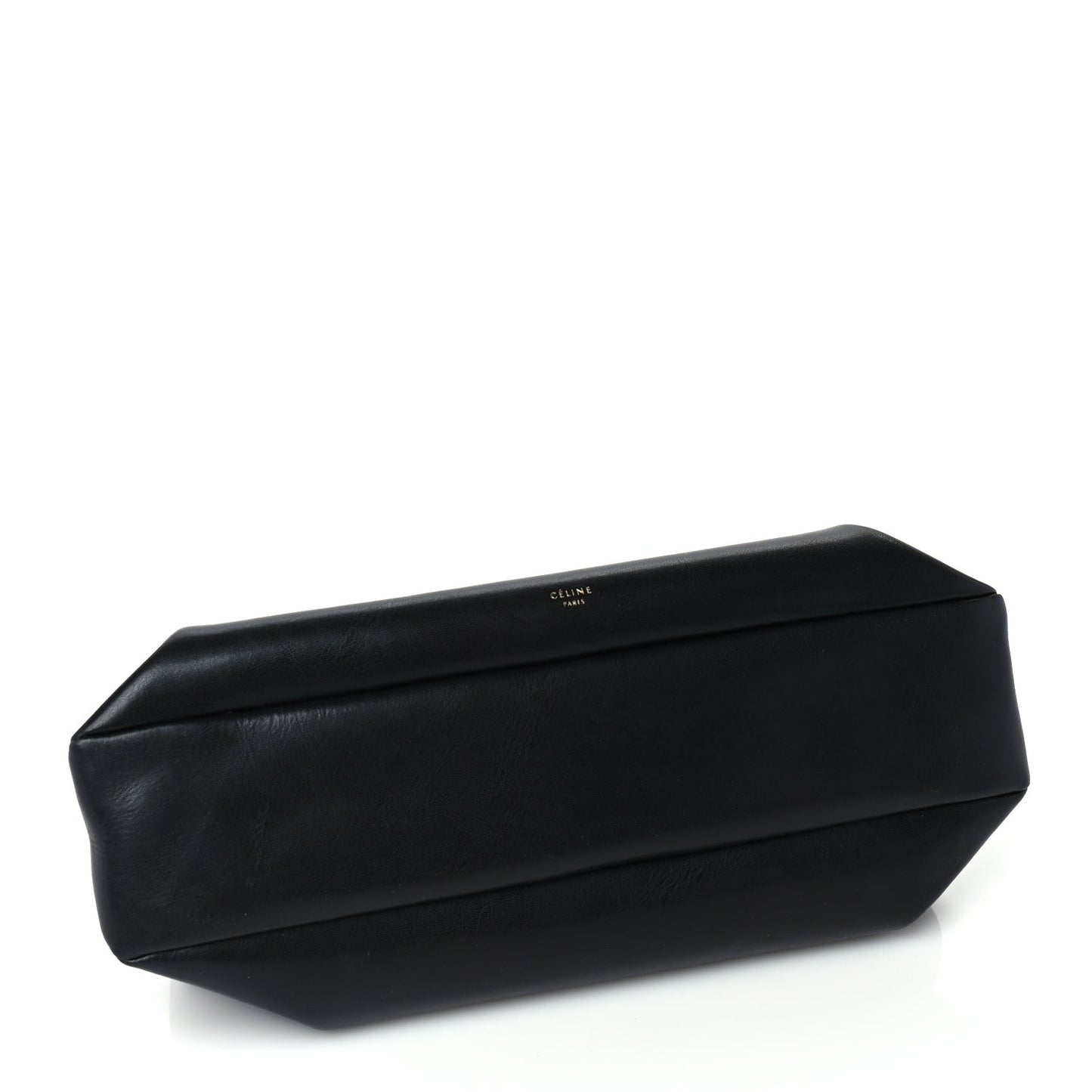 Smooth Calfskin Eyelet Small Top Handle Bag Black