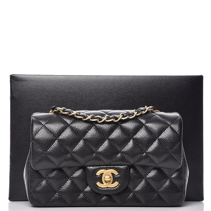 Chanel Caviar Quilted Mini Rectangular Flap Black 8 of 8