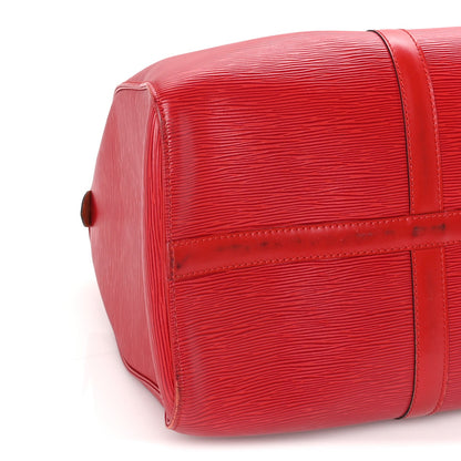 Louis Vuitton Epi Keepall 45  Castillan Red 7 of 8