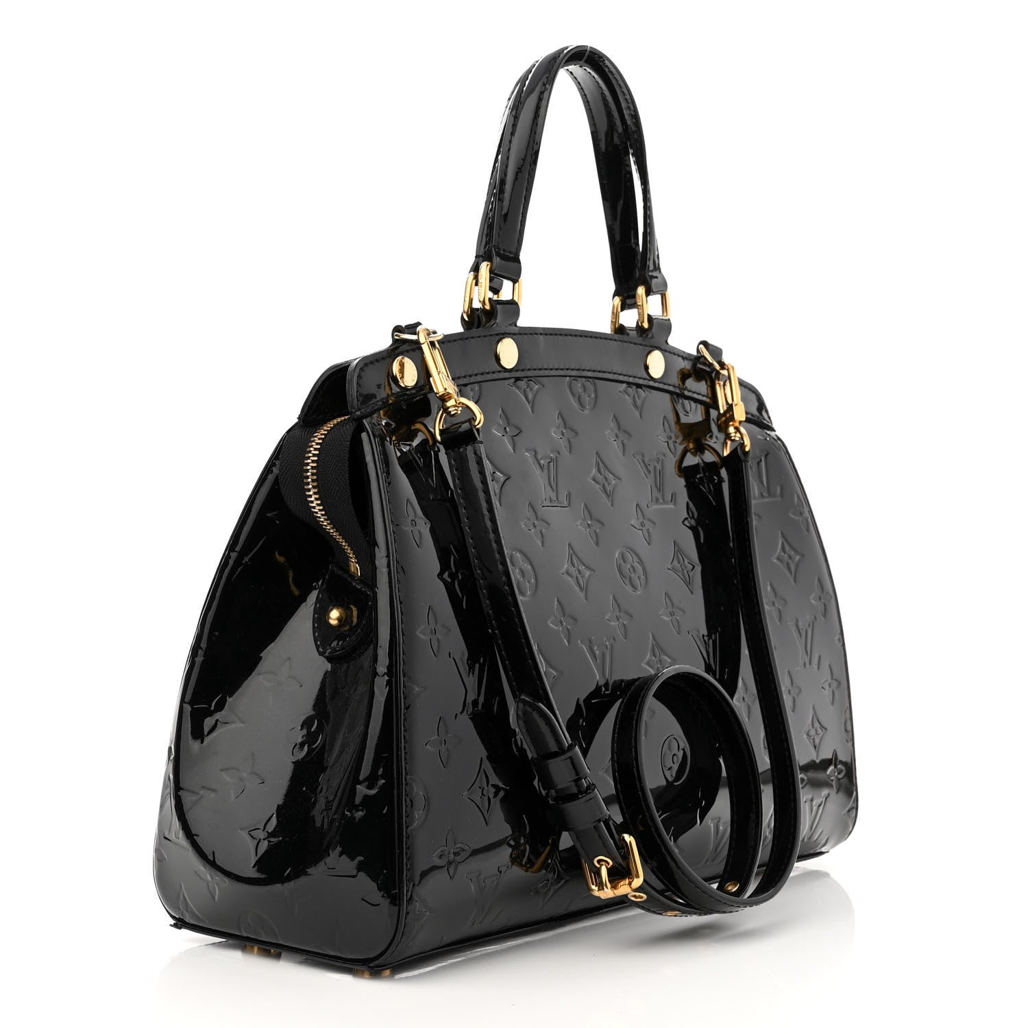 Louis Vuitton Vernis Brea MM Black 3 of 14
