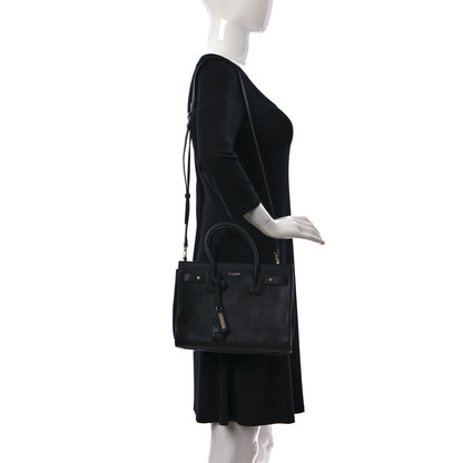 Saint Laurent Grained Calfskin Baby Sac De Jour Souple Black 2 of 10